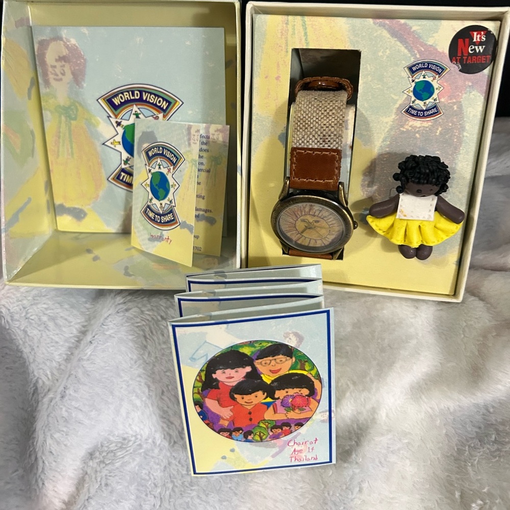 World Vision Watch With Doll Pin